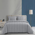 Series 1000TC Stonewashed Yarn-Dyed Bedsheet Set – Luxuriously Soft, Durable, Hypoallergenic, Quick-Dry, Full Elastic 14" Deep Pocket Fitted Sheet, Single to King Sizes