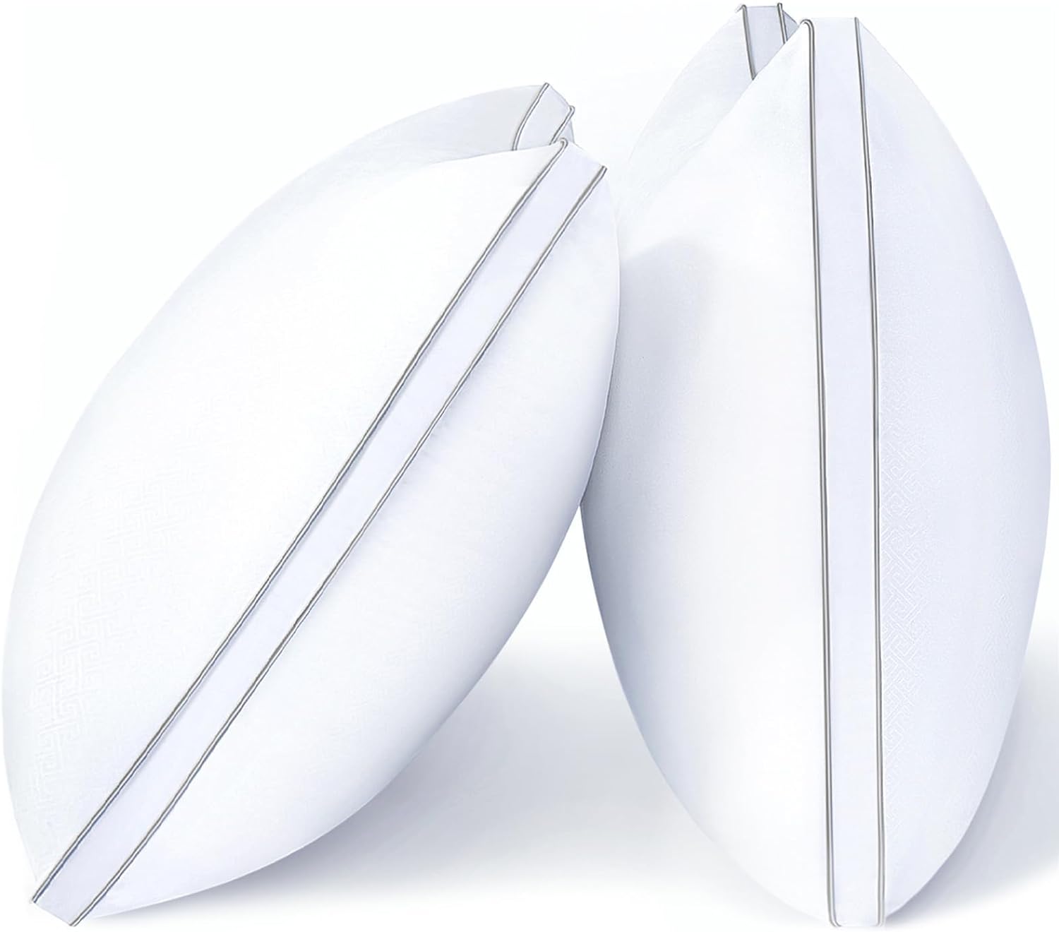 Pillows Queen Size Set of 2, Bed Pillows for Sleeping, Queen Pillows 2 Pack for Back, Stomach or Side Sleepers, Fluffy Pillows for Bed with Down Alternative, Machine Washable, 20" x 30"