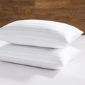 Goose Down Pillows - Hotel Collection Feather Pillows Set of 2 for Back, Stomach or Side Sleepers, King Size (20"x36")