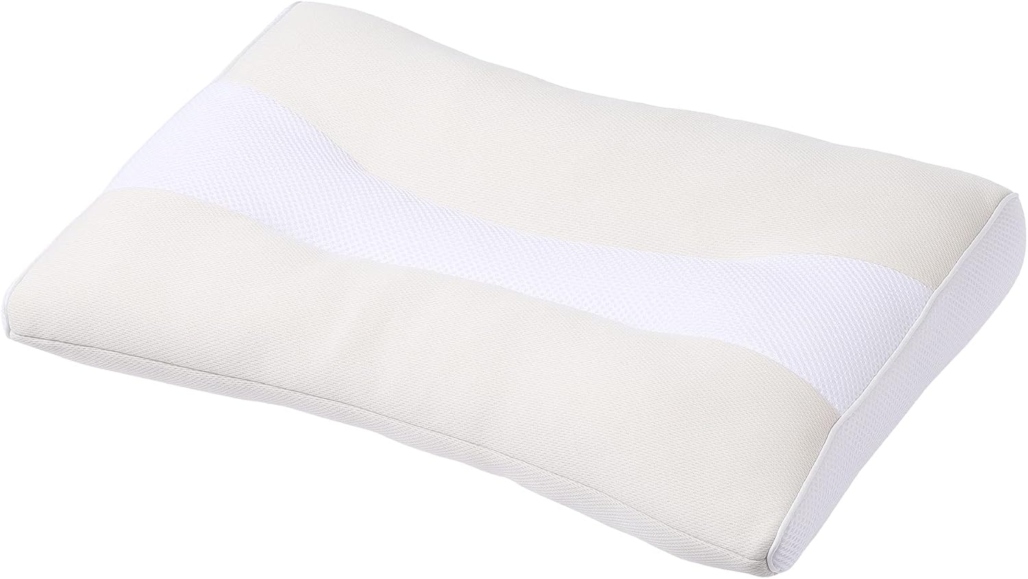 Sleep Fitness Pillow, Washable, Fluffy, Polyester Padding, Fits Head, Neck, Shoulders, Adjustable Height, Back Sleeper, Side Sleeping, 18.9 x 15.0 x 2.4 inches (48 x 38 x 6
