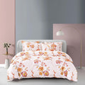 Silkysoft Printed 980TC Cotton-Blend Bedsheet Set – Soft, Lightweight, Hypoallergenic, Full Elastic 14" Deep Pocket Fitted Sheet, Includes Pillow & Bolster Cases, Single to King Sizes