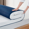 Mattress Topper Gel Topper 90 x 200 cm, 7.5 cm Height Topper Made of Gel Memory Foam, H2/H3 Hardness Gel Mattress Topper with Washable Tencel Cover